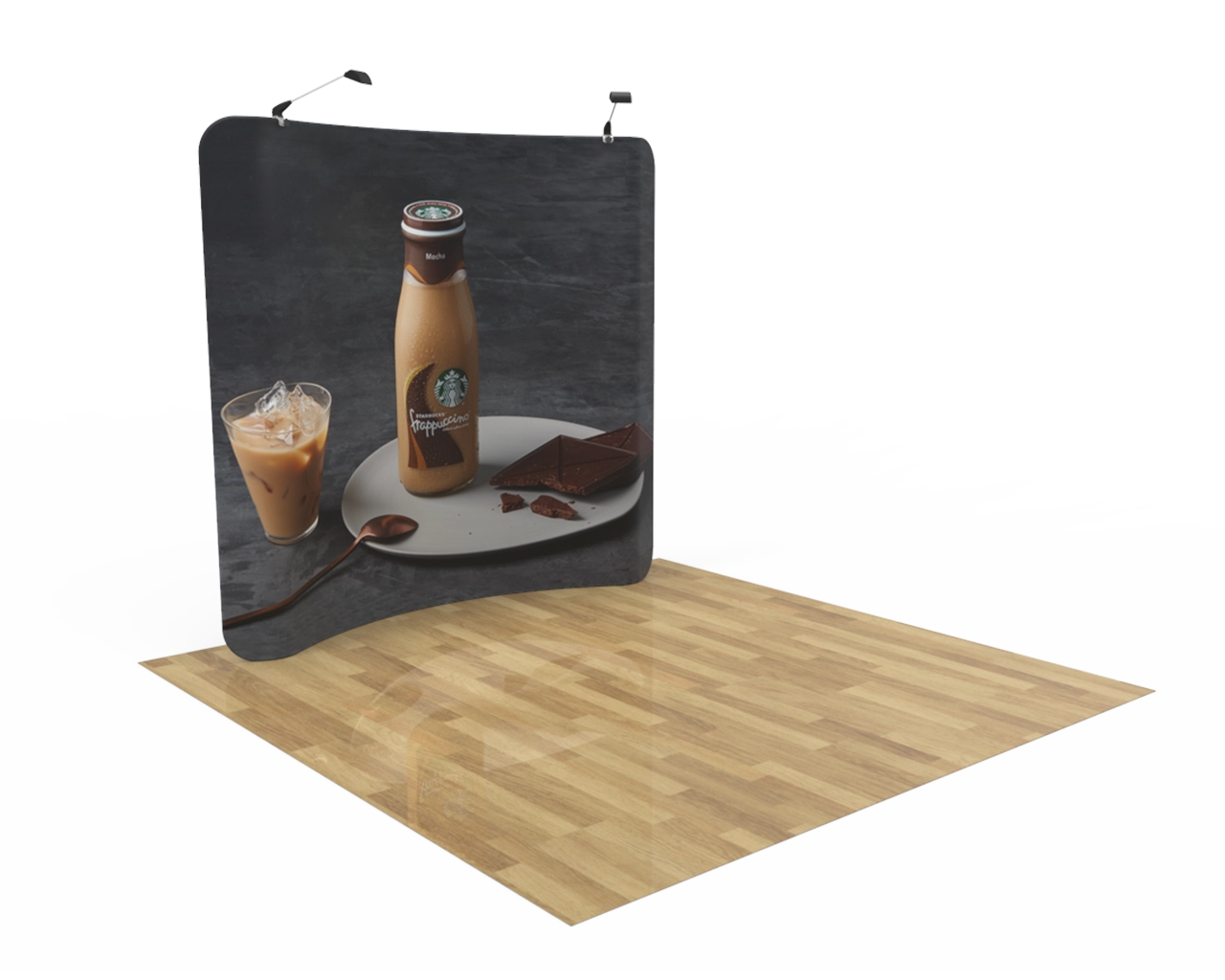 8ft Curved Tension Fabric Display